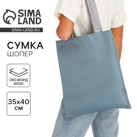 Bag Schoper NAZAMOK, 35x0.5x40 cm, Department without lightning, without lining, gray