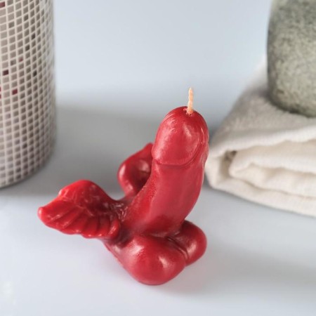 Figure candle "Favorite with wings" red 7.5cm-4