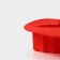 Silicone form for baking the shade "Snowflake", 23 × 3.5 cm, red color