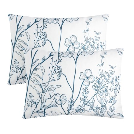 A set of pillowcases Ethel "Flowers", 50x70 cm - 2 pcs, 100% cotton. satin