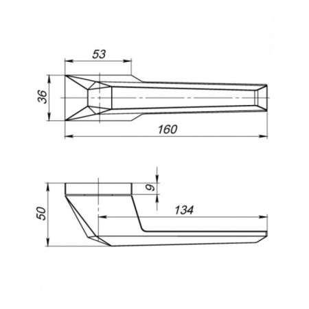 Separate handle Stone UCS BL-26, black-1