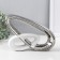 Souvenir Ceramics "Abstraction. Chain" silver with white 26.5x5x5x19.5 cm