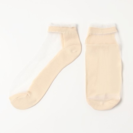Women's socks glass minku beige color, rr 36-37 (23 cm)