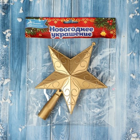 Top "Zvezda" pattern, 13x17 cm, gold-1