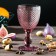 Magistro glass glass “Vilero”, 280 ml, 8 × 16.5 cm, pink color