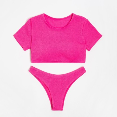 Separate Minaku women's swimsuit with a top pink color, size 44-4