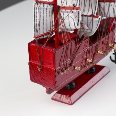 Souvenir Small Small Vincelot, sides red tree, white sails, 4 × 20 × 20 cm-3