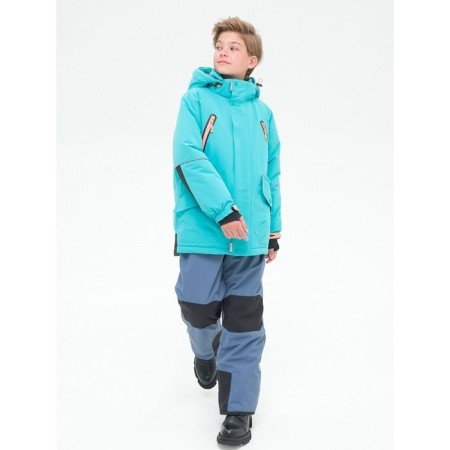 Jacket for boys, height 140 cm, emerald color-8