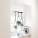 A set of suspended pots for plants TRIFLORA, White, 3 pcs.