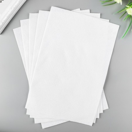 Veter "Blitz" 1 mm, soft 20x30 cm ± 2 cm (set 5 pcs) white