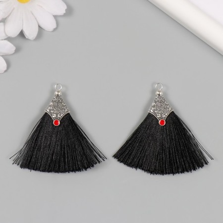 Decor for creativity Textile "Brush East" Black set 2 pcs 1.6x4.5 cm