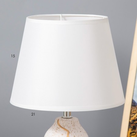 Board lamp "Jasmine" E14 40W white-gold 20x20x33 cm Risalux-3