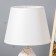 Board lamp "Jasmine" E14 40W white-gold 20x20x33 cm Risalux