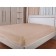 Sheet, elastic size 160x200 cm, color is light brown