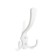 Hook furniture tundra TKT004, three -rod, white