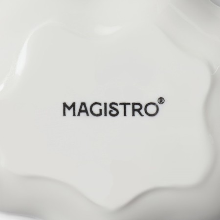 Porcelain Magistro "Flower", 9.6 × 5.6 cm, white color-5