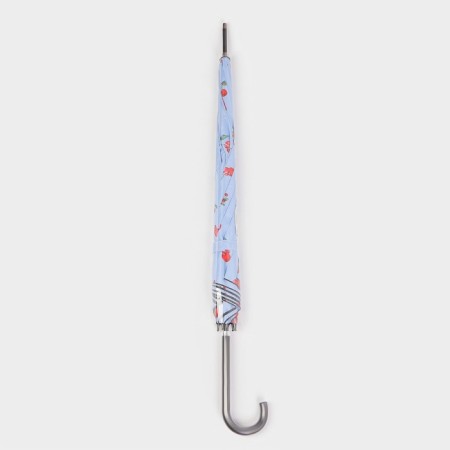 Umbrella - a semiautomatic “cherry” cane, Eponge, 8 spokes, r = 51 cm, color mix-18