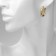 Earrings Metal "Bohemia" Virazh bend, Color Gold