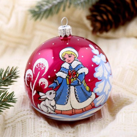 New Year's ball "Lubava" 8.5 cm mix-5