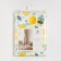Curtains for the kitchen Ethel Lemonada 149x180 cm - 2 pcs, grabbing - 2 pcs, 80% HL, 20% PE