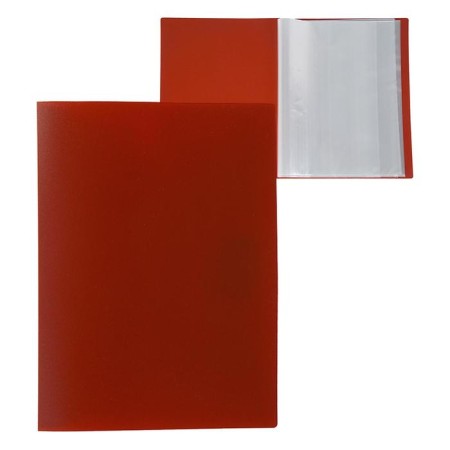 Folder with 60 A4, 500 microns, Calligrata, texture "Sand", Red