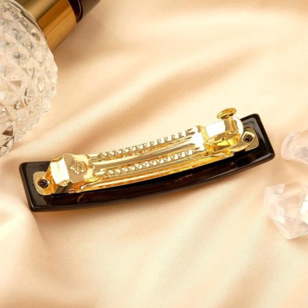 Clothing machine for hair "Sandra" chain, 9 cm, black gold-1