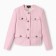 Women's tweed jacket mist r.48, pink