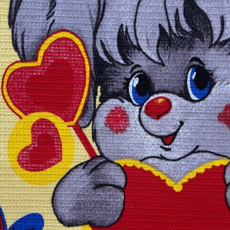 Waffle bunny towel with a heart 35x60cm, 150g/m, HL 100%-1