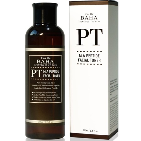 Anti -aging toner for the face of Cos de Baha, with a peptide complex, 200 ml