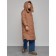Coat insulated winter female, size 44, brown color