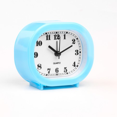 Clock - HELL WITHOULLE "Classic" on legs, discrete move, 10 x 8.5 cm, aa-1