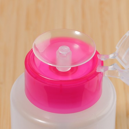 Pump bottle, 200 ml, pink/transparent color-4