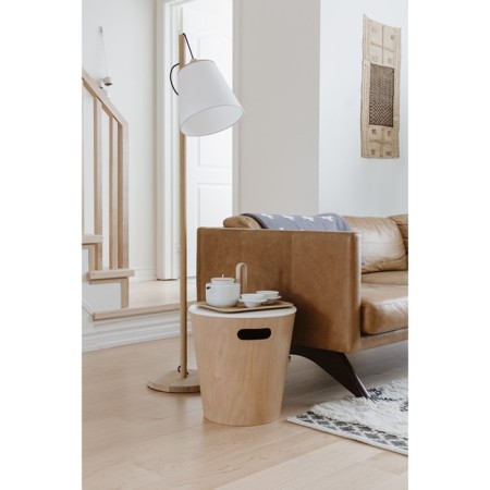 Stool Woodrow, 405 × 405 × 410 mm, color natural wood-10