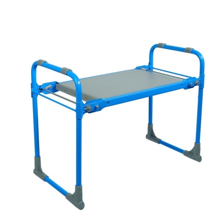 Bench-shift garden nika, folding, 56x30x42.5 cm, blue, load up to 100 kg