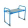Bench-shift garden nika, folding, 56x30x42.5 cm, blue, load up to 100 kg