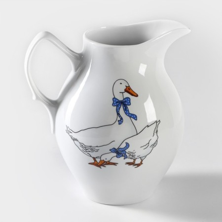 Porcelain's jug “geese”, 2 l, mix-6