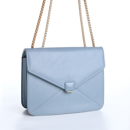 Women's bag on magnet, small size, blue color-3