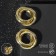 Earrings Metal "Geometry" circles intertwined, color gold