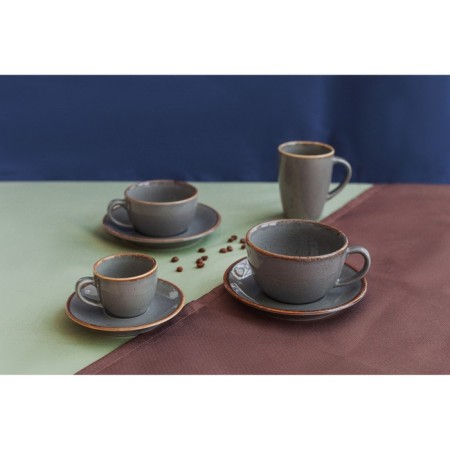 Tea Grey tea cup, 340 ml, dark gray color-4