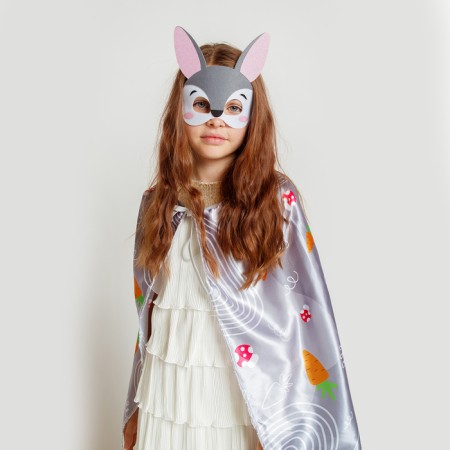 Carnival set "Nazi bunny": cloak, mask-6