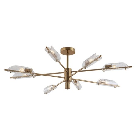 Freya FR5420CL-08BS BARET, 980x980x330 mm ceiling lamp, G9, 8x30W, brass color