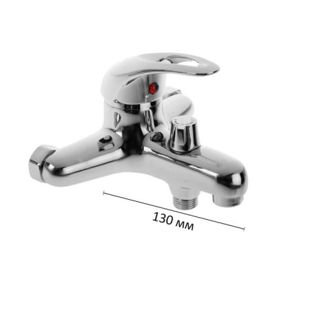 Accoona A6040 bath mixer, single -leaf, silumin, chrome-1
