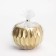 Candle "Shar" in a candlestick with sharp faces of gypsum, 7x6cm, gold
