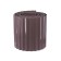 Border tape, 0.15 × 9 m, thickness 0.6 mm, plastic, corrugation, dark brown, Greengo