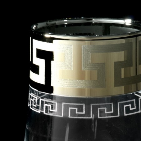 A set of champagne Greek pattern glasses, 200 ml, 6 pcs-1