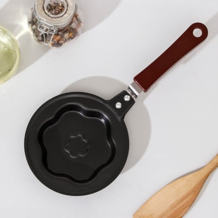 Flot “Flower”, d = 12 cm, plastic handle, anti -stick coating, black color-1