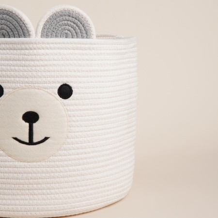 Basket for storage of manual weaving, cotton 35x35x30 cm-2