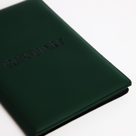 Cover for passport, green color-4