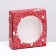 Gift box with a window, red "Holiday" 11.5 x 11.5 x 3 cm