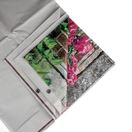 Photo Banner, 250 × 200 cm, with photo printing, eyelets step 1 m, “brick wall”, Greengo-2